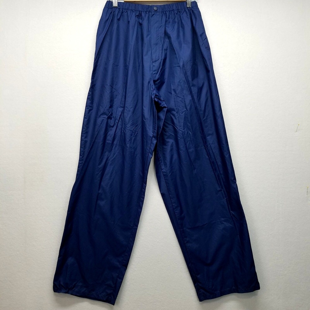 Forrester's Golf Rain Pants Men L Blue Nylon Waterproof Gorpcore Athleisure